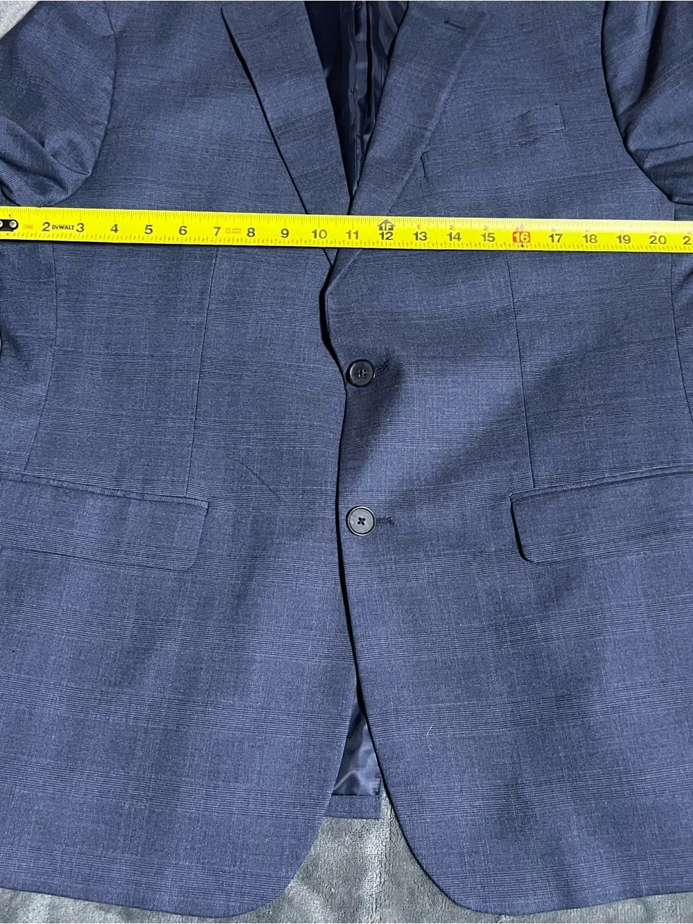 Banana Republic SportCoat Casual Business Suit Jacket SlimFit Texture Navy 44R